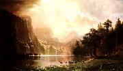 Albert Bierstadt The Sierra Nevada in California oil painting artist